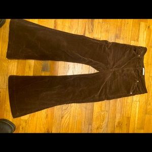 rollas east coast flare cords size 27, tailored to fit 5’5” woman.